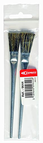 Lötkolben Set - Lötlampe mit Piezozündung - Dachrinnen Lötset - Schweißbrenner - Lötzubehör - Packung mit 25 Rosshaar-Pinsel für Flussmittel - EXPRESS