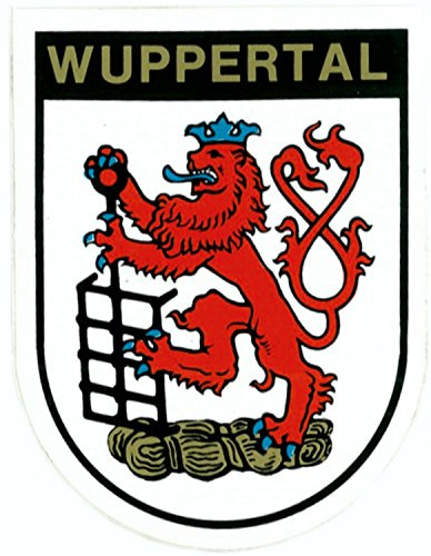 carstyling XXL Aufkleber Wappen Wuppertal 115 x 90 mm