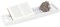 Relaxdays Bandeja Bañera, Tabla de Baño, Soporte, Estante, Balda, Repisa, Relax, Bambú, 1 Ud, 5.4 x 67.8 x 16.6 cm, Blanco