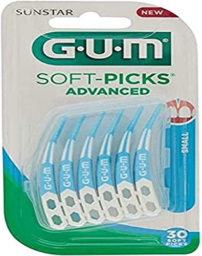 Gum Soft Picks Advanced Small 30U Blau