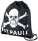St. Pauli Totenkopf Turnbeutel schwarz