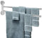 Porte-Serviettes Pivotant Mural pour Porte-Organisateur de Stockage Organisateur Gain de Place pour la Salle de Bain(2 Arms)