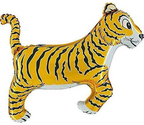 Grabo XL Folienballon Tiger 100x60cm Versand ungefüllt