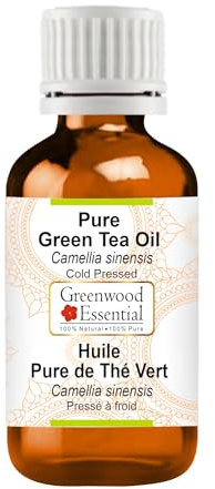 Greenwood Essential Naturreine Grünteeöl (Camellia sinensis) Kaltgepresst 15ml (0.50 oz)