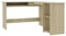 vidaXL Eckschreibtisch in L-Form Computertisch Schreibtisch Bürotisch PC Tisch Winkelschreibtisch Arbeitstisch Sonoma-Eiche 120x140x75cm Holzwerkstoff