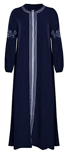 Lazzboy Muslimisches Kleider Frauen Kaftan Arab Jilbab Abaya Spitze Nähen Maxikleid Damen Langarm Abendkleider Muslim Hochzeit Kleidung Saudi-arabien Rockabilly