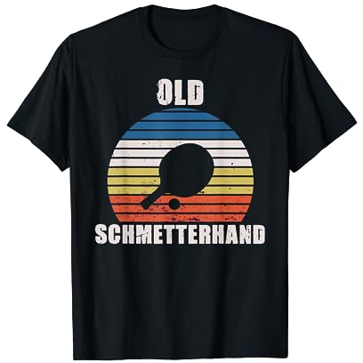 Old Schmetterhand Ping Pong lustiges Tischtennis T-Shirt