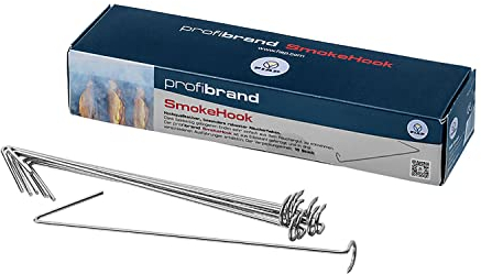 FIAP profibrand SmokeHook - 10 Stück - Räucherhaken - Fisch - Forellenräucherhaken - Krallenhaken - Edelstahl - Räuchern - Hohe Qualität - Tragkraft 3 kg - 160 mm -