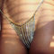 Sethain Boho Strass Unterwäsche Kette Silber Funkelnd Kristall Höschen Körperketten Nachtclub Bikini Schmuck Zubehör für Frauen und Mädchen…