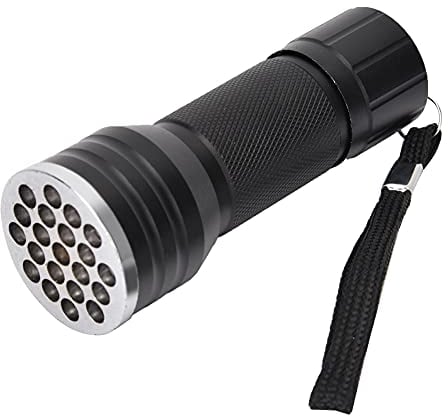 Lumière Ultraviolette, 21 Perles de Lampe Lampe de Poche LED Réparation de Téléphone Portable Colle UV Durcissant la Lumière Ultraviolette étanche Torche Ultraviolette pour les Activités de Plein Air