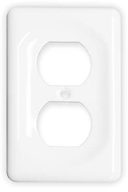 XVQ Piastre di commutazione in ceramica, copertura per piastra interruttore, bianco (singolo duplex)