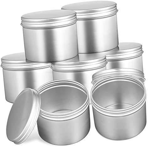 Cabilock 20pezzi Lattine Rotonde Vuote in Alluminio Con Coperchi Vite Per Contenitori Per Unguenti Scatole Regalo e Piccoli Oggetti