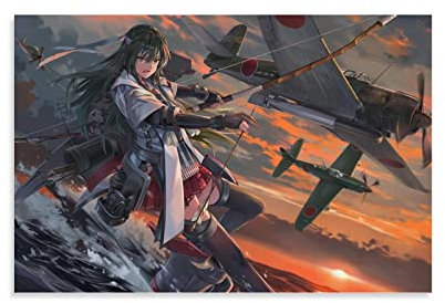 NANXIANG Anime Poster Kantai Collection Zuikaku (KanColle) Druck Foto Kunst Malerei Leinwand Poster Home Modern