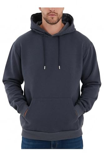 COMEOR Hoodie Herren Kapuzenpullover Sweatshirts (Dunkelgrau S)