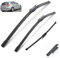 Calidad OEM Limpiaparabrisas compatible con BMW Serie 1 E81 E87 2004 2005 2006 2007 2008 2009 2010 Limpiaparabrisas delantero y trasero Ajuste perfecto para parabrisas.