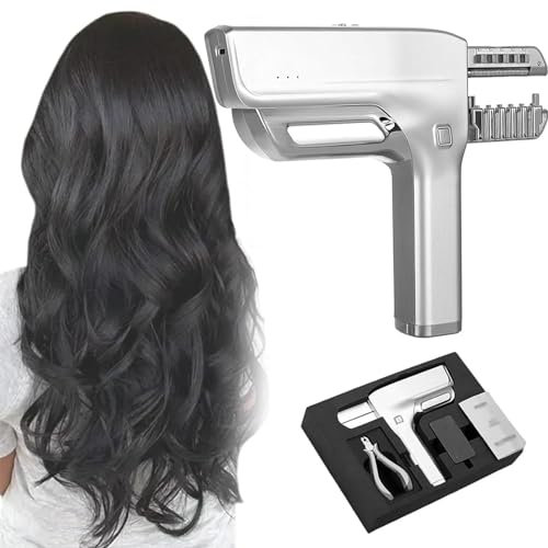 ExoticaBlend 6D Hair Extensions Machine Kit, No-Trace Hair Extensions Tool, Easy Operation, Straight Hair