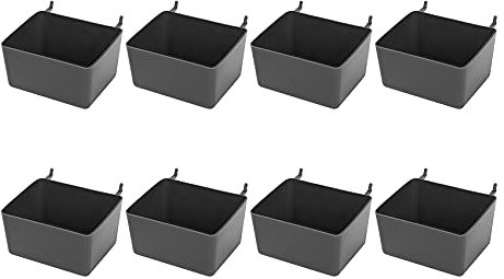 Ghulumn Stecktafel-Behälter-Set, Stecktafel, Teile, Aufbewahrung, Stecktafel, Zubehör, Werkbank, Behälter für die Organisation von Hardware (), 8 Stück