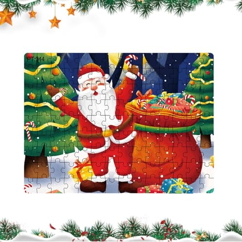 EWOKE Weihnachtsmann-Puzzles | Weihnachtswunsch Weihnachtsmann Großes Puzzle,Großes Puzzle Winter-Weihnachtsmann-Dekoration für Mädchen, Kinder, Kinder im Alter von 2–8 Jahren