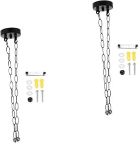 Angoily 2sets Heavy Duty Canopy Kit for Chandelier Ceiling Cover Plate Light Fixture Mounting Bracket Chain Plate Easy Installation Resistant Design