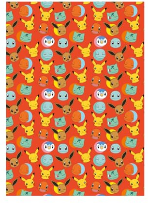 Danilo Rolle Geschenkpapier 4M Pokemon Rot