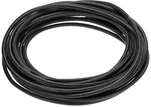 QUARKZMAN 5 Metri/16,4 Piedi 14AWG Cavo Silicone Intrecciato Alta Temperatura -60 a 300 Gradi Celsius Cavo Elettrico Isolato Resistente per Industria, Nero