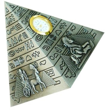 ULDIGI 1 Stück Pyramiden-Ornament Ornamente Im Ägyptischen Stil Haushaltsornament Wohnzimmerdekor Schreibtischornament Legierung Grau