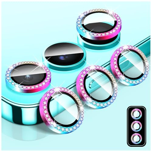 LucBuy Protecteur D'appareil Photo pour Samsung Galaxy S22 Ultra, Protecteur D'écran en Verre Trempé 9H pour Sppareil Photo, Anneaux Individuels en Alliage D'aluminium à Alignement Automatique