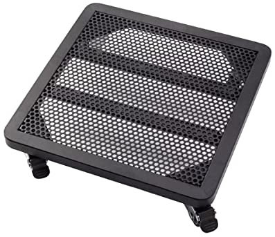 Chariot pour pot de fleurs avec roulettes - Support robuste sur roulettes - Grande taille (noir 45 x 45 cm) - Couleur bleue - Disponible pour jardin, intérieur et extérieur