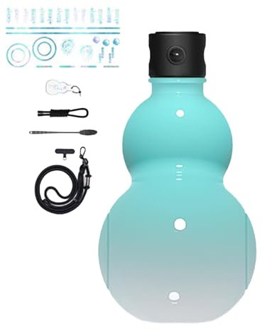 Gourd Water Bottle Trinkflasche Sport, 900ml Kürbise Wasserflasche, Reise Gourd Wasserflasche, Chinesische Feng Shui Hu Lu Retro-Stil Trinkflasche, Wasserflasche Im kürbise-Stil Für Fahrrad, Fitness