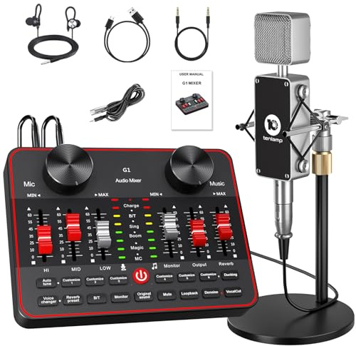 neculogy Podcast Equipment Bundle, BM-800 Condenser with Voice Changer, Recording Studio Package - Podcast Microphone Bundle for Laptop, Streaming/Live Broadcast/YouTube Recording