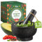 Chef Tacos Mortier Pilon Cuisine en Granit 13 Cm, Pilon Mortier 1,3 Tasses, Robuste Molcajete, Idéal Pour Épices, Herbes, Guacamole, Bol Mexicain, Bol À Épices Mortier Et Pilon Cuisine, Gris