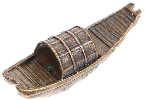 TOPBATHY Miniatur Kupferboot Deko Robustes Mini Boot Modell Für Mikro-Landschaft Puppenhaus Strand Sandbox Dekoration Langlebig Und Handwerklich Fein Gestaltet Geeignet Für Wohn Arbeitszimm