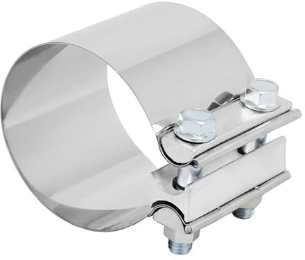 ZEEBQHKLW 2,0 2,25 2,5 2,75 3,0 4,0 4,5 40-83mm Échappement OD Tuyau Manchon Coupleur Collier De Serrage Tube en Acier Inoxydable Accessoires(40mm)