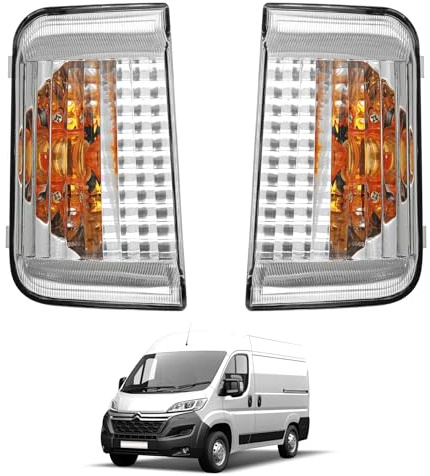 Convitex Door Wing Mirror Indicator Lamp Lens for Peugeot Boxer Citroen Jumper Citroen Relay Fiat Ducato