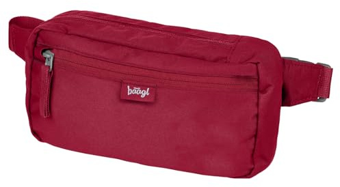 Baagl Bauchtasche Damen Herren City-Umhängetasche Gürteltasche Burgundy | Diese stylische Urban Hüfttasche aus wasserabweisendem Material ist ideal für Reisen, Sport oder aktive Tage im Freien.