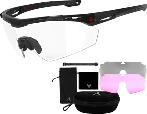 ACE Schakal SKL-1 Lunettes de protection - Lunettes outdoor, lunettes de tir et lunettes de sport - tactiques et sportives - avec 3 verres différents