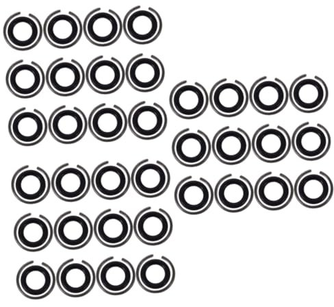 NUOBESTY 36 Ensembles Charges à Clé Printemps Anneau De Retenue De Douille D'entraînement Dispositif De Retenue De Douille D'entraînement Rochet Bagues De Douille De Clé Taille Noir Fer