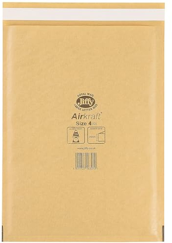 AirKraft Size 4 Bubble Lined Mailer Gold (Pack of 100) MAKC99007