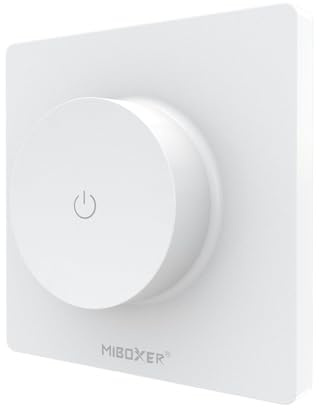 LIGHTEU, MiBoxer TRI-K1WR Triac Variateur WiFi 2,4 GHz Smart Home Contrôle des Plafonniers et des Lumières Murales, APP et Télécommande, Variation 0-100%, Commande Vocale