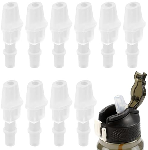 MNYXIS 10 Pièces Embout Silicone de Rechange pour Gourde, Valve de Morsure en Silicone de Qualité Alimentaire sans BPA, Accessoire de Remplacement Étanche pour Bouteille d'eau et Gourde Sport