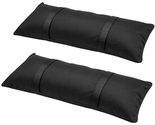 changshengda Befüllbare Sandsäcke für Sonnenschirme, 2er-Pack (Schwarz) | Outdoor-Gewichtsbeutel, bis zu 15 kg pro Stück, einfach zu befüllen und zu befestigen, für Ampelschirme und Gartenschirme