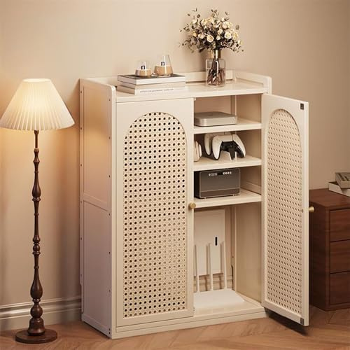 4Tier Bamboo WiFi Router Sto netFloor Standingwith Adjustable Shelves for Home & Office Hidden Box Hider White 2/3/4 Tier Opts