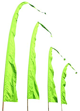 Asiastyle BF-26-4M Drapeau de Bali Vert
