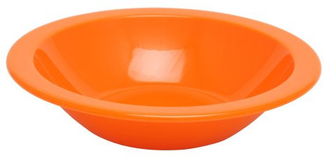 Harfield 17.3cm Polycarbonate Narrow Rimmed Bowl Orange (Pack of 4)