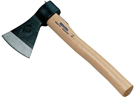 AUSONIA - 27104 ZIMMERMANNSBEIL FORSTBEIL Beil 600 Gramm MIT Holz Griff 33 cm