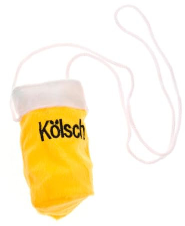 Kölschglashalter Kölsch gelb/weiß