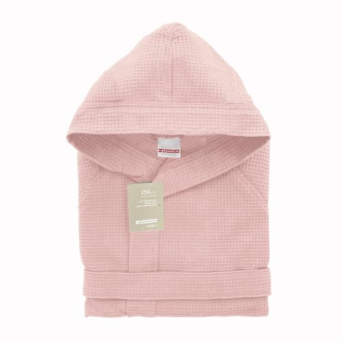 ACCAPPATOIO NIDO D'APE UOMO DONNA ZUCCHI SOLOTUO CON CAPPUCCIO TAGLIA S 42/44 ROSA CIPRIA PURO COTONE PIQUET