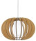 Eglo Suspension Stellato 1, 1 Ampoule Vintage, en Acier, Bois et Verre en Nickel Mat, Érable, Blanc, Lampe de Table Suspendue avec Douille E27, Ø 40 cm