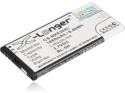 Akku-King Akku kompatibel mit Nokia BL-5H - Li-Ion 1800mAh - für Lumia 630, 630 Dual SIM, 635, 636, 638