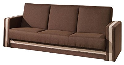 Mirjan24 Klassisches Sofa Euforia Quadro mit Bettkasten und Schlaffunktion, Bettsofa, Couch mit Bettfunktion, 2 Farben, Polstersofa (Lux 12 + Lux 24)